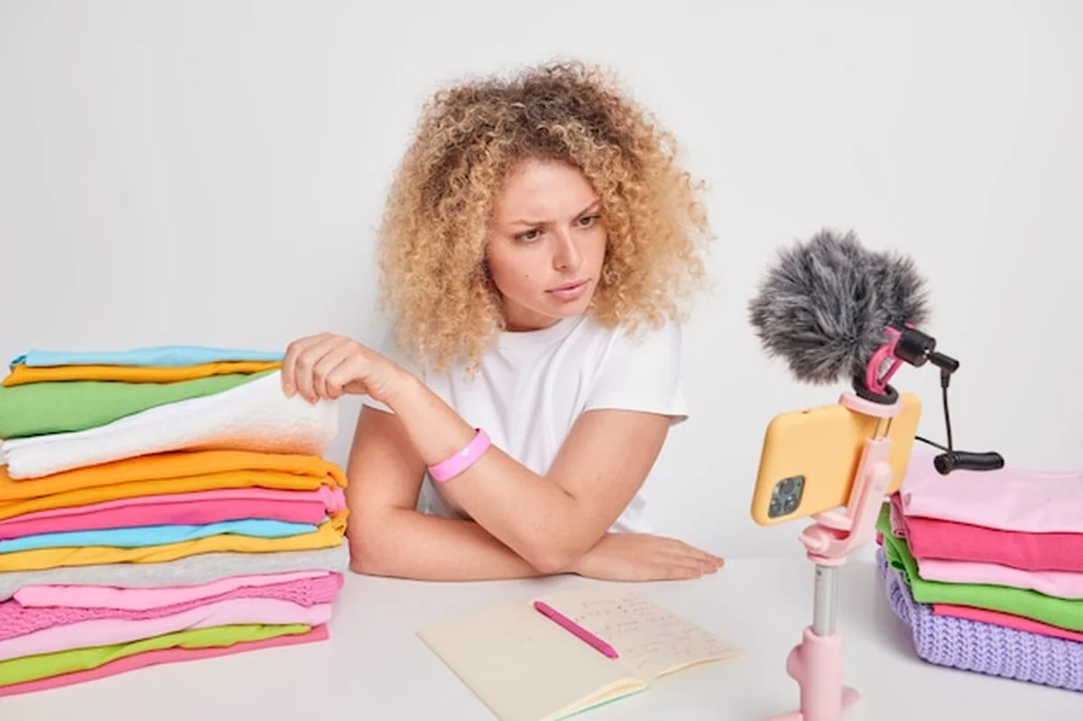 Ekspert dzieli ubrania według materiału i koloru, doradza w wyborze cyklu prania