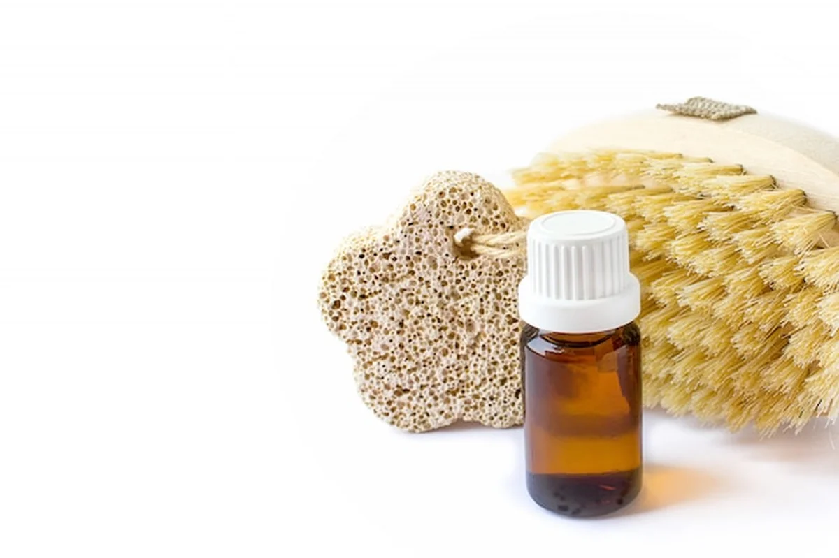 Organiczne kosmetyki naturalne na białym tle